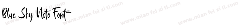 Blue Sky Noto Font字体转换